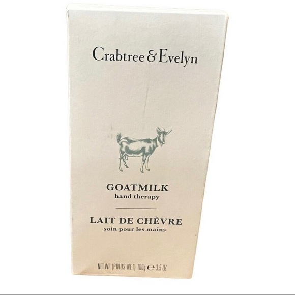 Crabtree & Evelyn Goatmilk Hand Therapy 3.5 oz. 100g New - Picture 2 of 3